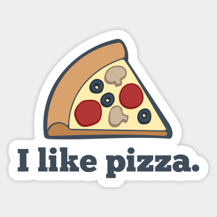 I Like Pizza. Sticker